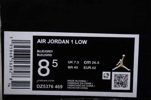 Nike Air Jordan 1 low UNC Grey DZ5376-469 