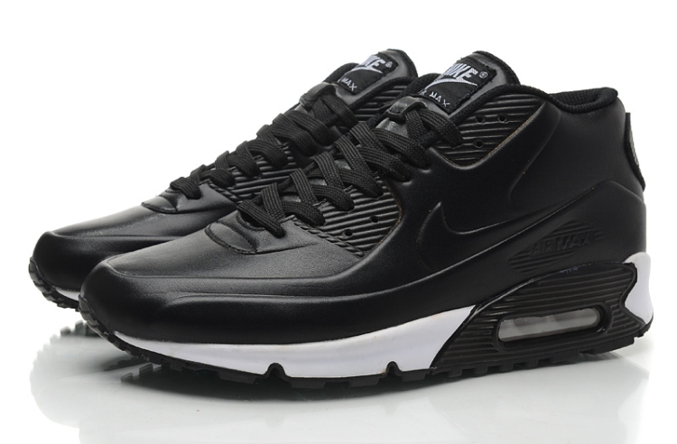 Купить Nike Air Max 90 Leather Кожаные высоки для зимы зимние