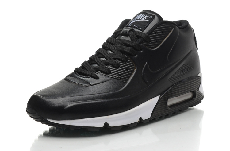 Купить Nike Air Max 90 Leather Кожаные высоки для зимы зимние