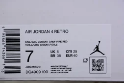  Nike Air Jordan 4 Retro Canvas DQ4909-100