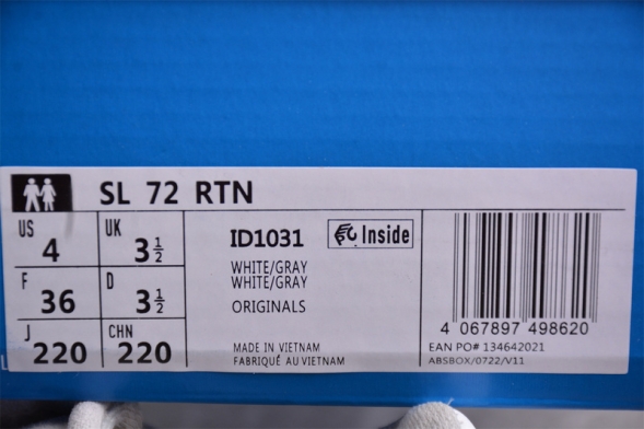 Adidas Originals SL 72 RTN ID1031  