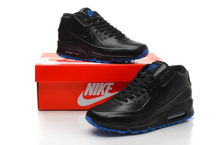 Купить Nike Air Max 90 Leather Кожаные высоки для зимы зимние