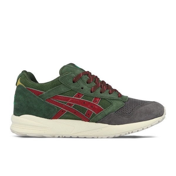 Asics Christmas Pack 2014 Gel Saga dark green / burgundy