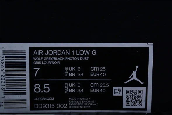 Nike Air Jordan 1 low Golf Wolf Grey DD9315-002 