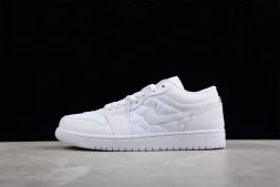 Nike Air Jordan 1 low Quilted Triple White DB6480-100