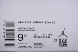Nike Air Jordan 1 low Quilted Triple White DB6480-100
