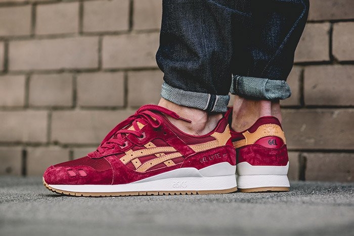 ASICS Gel Lyte III Veg Tan Burgundy Tan H6V3N 2671