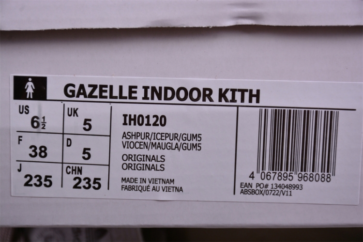  Adidas Gazelle Indoor x Kith IH0120
