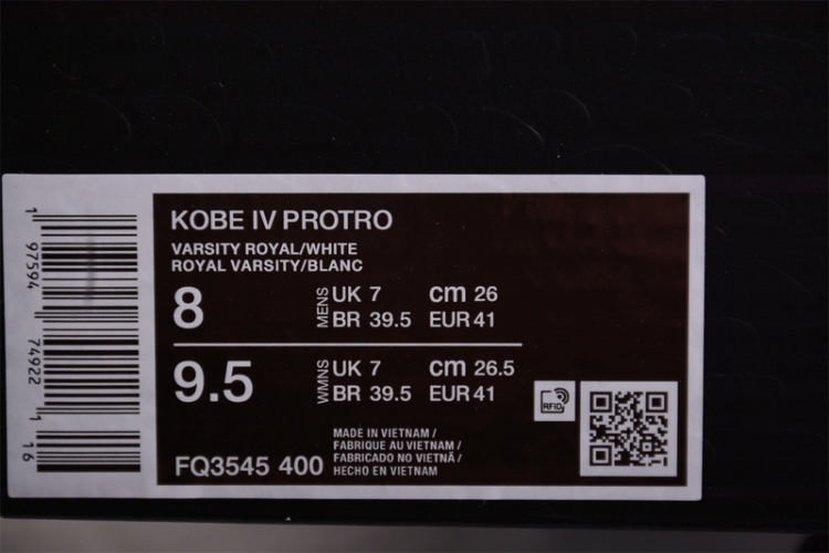  Nike Zoom Kobe IV FQ3545-400 