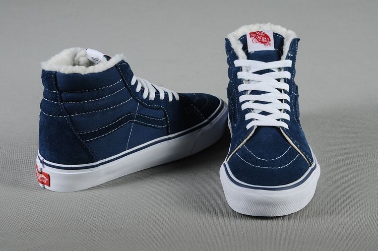 Vans gray and blue best sale