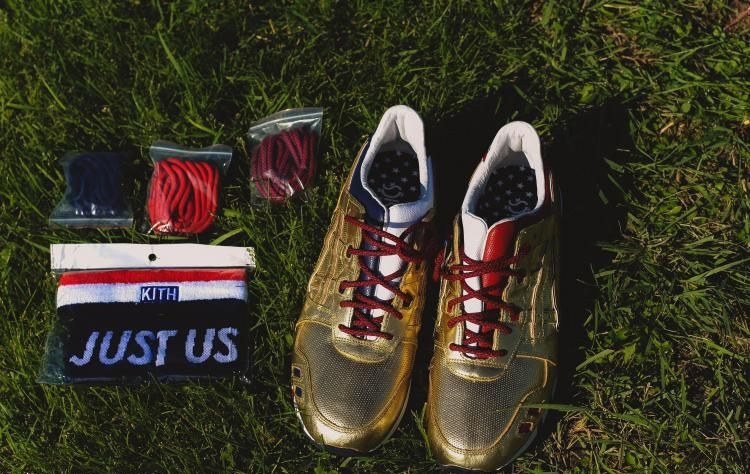 Asics Gel Lyte III KFE Kith Football Equipment USA Gold