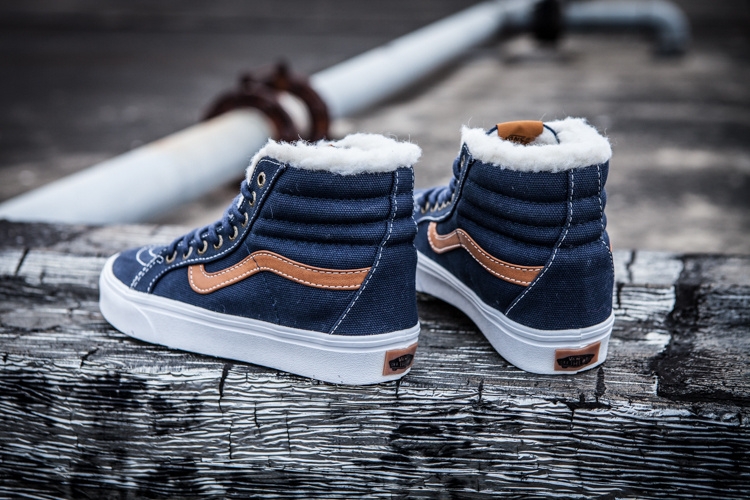 Vans old skool high top blue outlet