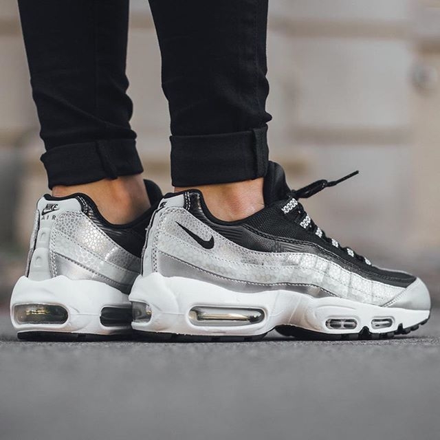 Nike air max 95 QS Metallic Platinum-Black-White