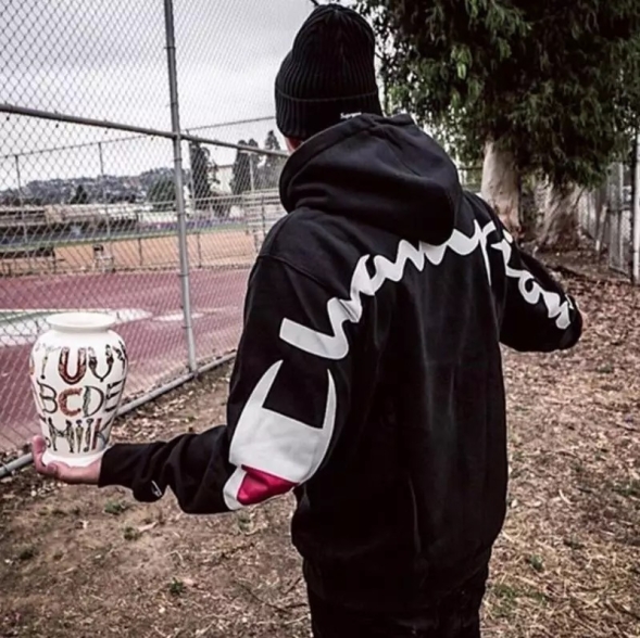  Champion x Supreme hoodie  