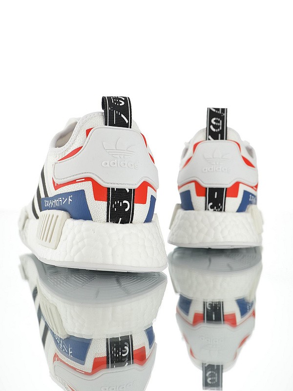 Adidas NMD R1 Boost “White Black Blue Red”