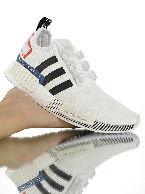 Adidas NMD R1 Boost “White Black Blue Red”