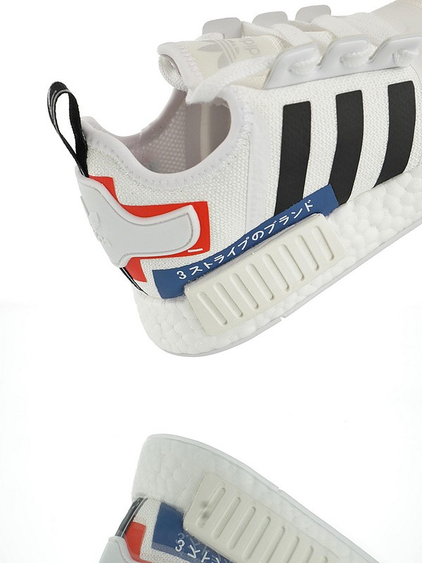 Adidas NMD R1 Boost “White Black Blue Red”