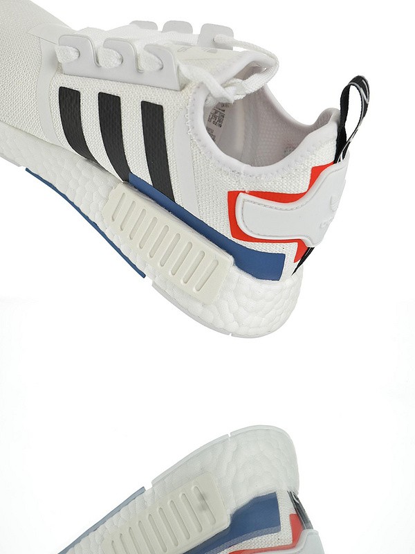 Adidas NMD R1 Boost “White Black Blue Red”