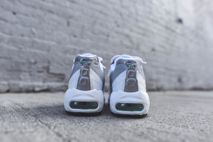 Nike air max 95 White-Court Purple-Emerald Green-Wolf Grey