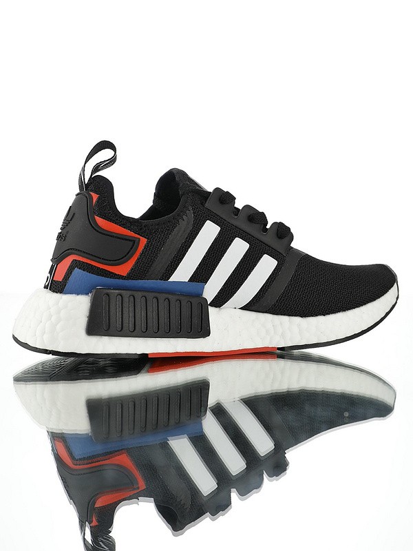 Adidas NMD R1 Boost  “Black White Blue Red”