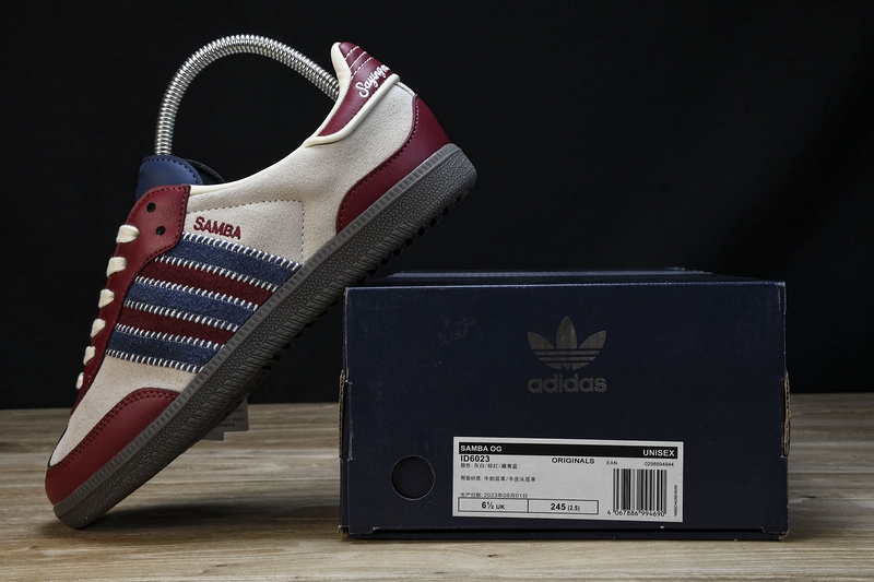 adidas gazelle silver green womens adidas originals x notitle Samba OG "Maroon"  SHILLA249