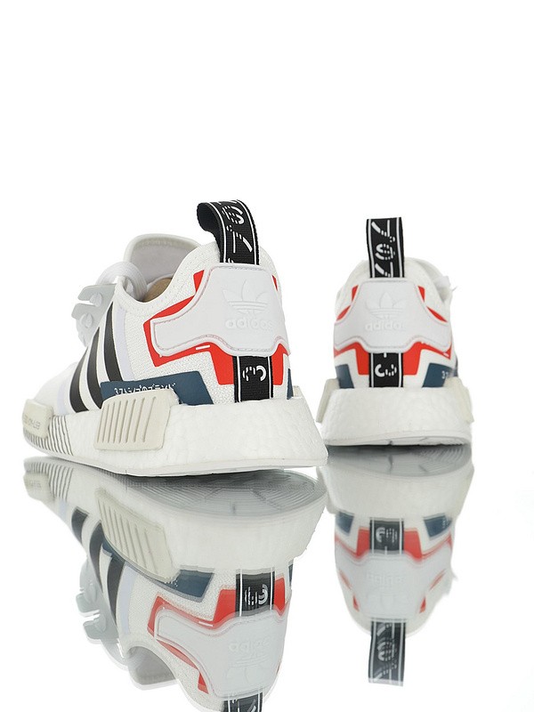 Adidas NMD R1 Boost  “White Black Blue Red”