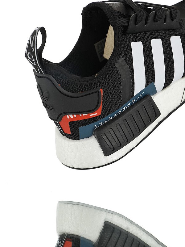 Adidas NMD R1 Boost  “White Black Blue Red”