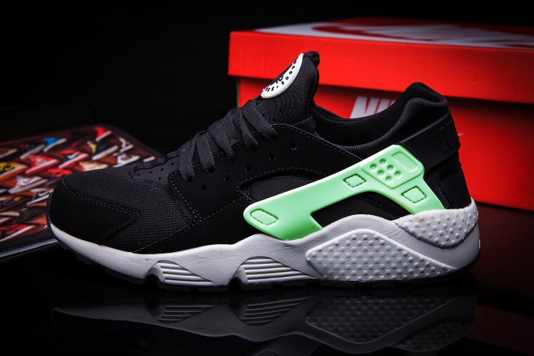 Nike Air Huarache LE Black Lime Green