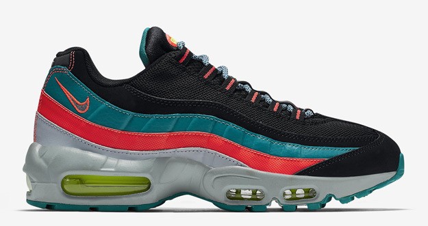 Nike air max 95 essential "Black- Wolf GREY Radiant Emerald"