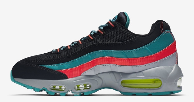 Nike air max 95 essential "Black- Wolf GREY Radiant Emerald"