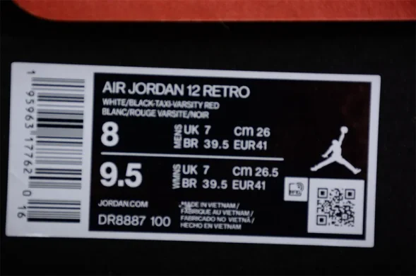 Nike Air Jordan 12 25 Years in China DR8887-100 