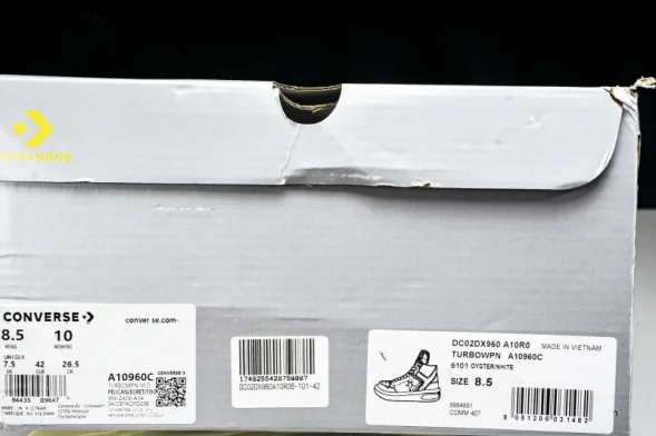 Rickowens DRKSHDW x Converse Chuck 70 Mid Turbowpn DC02DX960 A10960C 