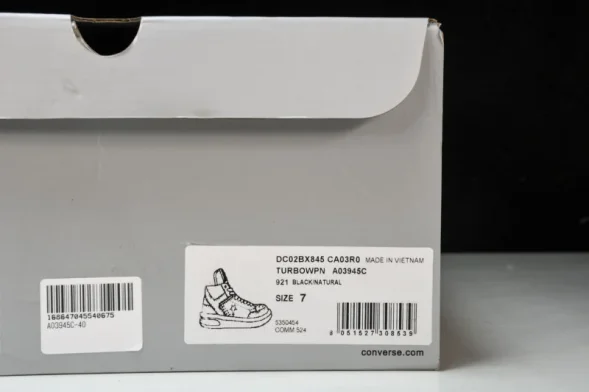 Rickowens DRKSHDW x Converse Chuck 70 Mid Turbowpn DC02AX515 SA5R1 natural 