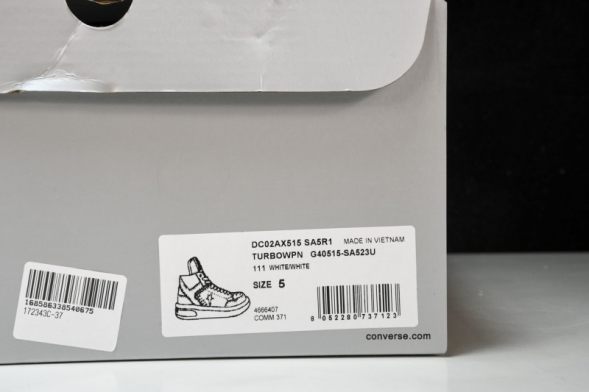 Rickowens DRKSHDW x Converse Chuck 70 Mid Turbowpn DC02AX515 SA5R1 white 