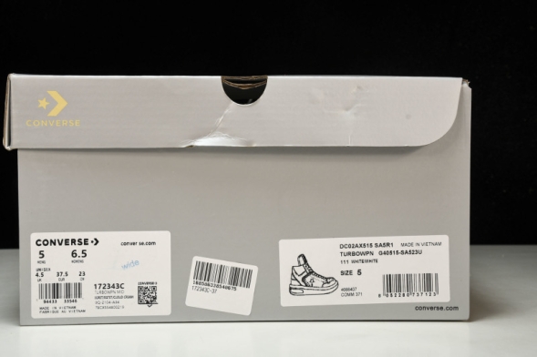 Rickowens DRKSHDW x Converse Chuck 70 Mid Turbowpn DC02AX515 SA5R1 white 