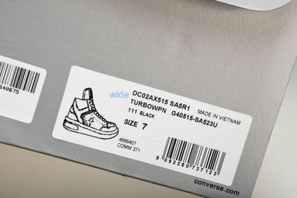 Rickowens DRKSHDW x Converse Chuck 70 Mid Turbowpn DC02AX515 SA5R1 black 
